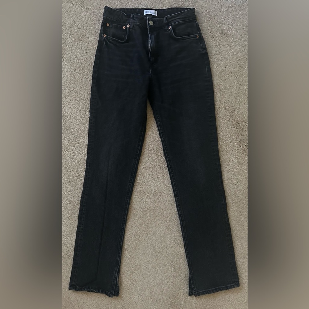 Black Straight Leg Jeans